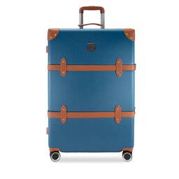 Semi Line Μεγάλη Βαλίτσα Semi Line T5672-4 Σκούρο μπλε