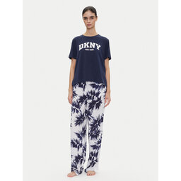 DKNY DKNY Pižama YI70052 Mornarsko modra Regular Fit