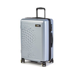 National Geographic Μεσαία Σκληρή Βαλίτσα National Geographic Luggage N162HA.60.23 Silver 23
