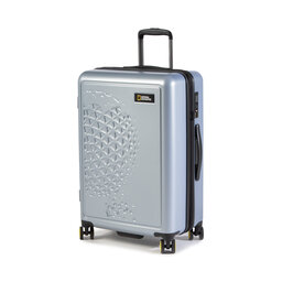National Geographic Valiză Medie Rigidă National Geographic Luggage N162HA.60.23 Silver 23