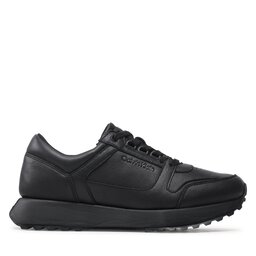 

Снікерcи Calvin Klein Low Top Lace Up Lth HM0HM00747 Triple Black 0GL, Чорний