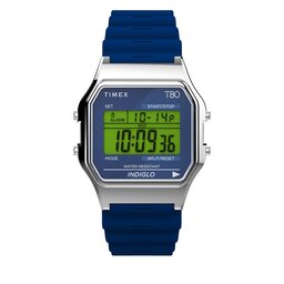 Timex Часовник Timex T80 TW2V41200 Blue/Silver