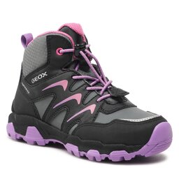 Geox Зимни обувки Geox J Magnetar G.B Abx B J264LB 054FU C0037 S Black/Purple