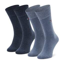 Tommy Hilfiger Lot de 2 paires de chaussettes hautes enfant Tommy Hilfiger 391334 Jeans 356