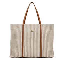 Tommy Hilfiger Borsetta Tommy Hilfiger Th Premium Beach Le Tote AW0AW17418 Beige