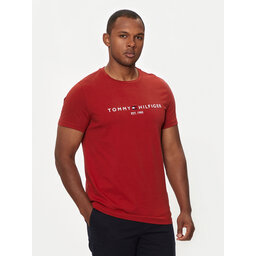 Tommy Hilfiger Tommy Hilfiger Póló Logo MW0MW11797 Piros Regular Fit