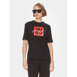 HUGO Hugo T-Shirt Dashire_3 50485373 Μαύρο Regular Fit