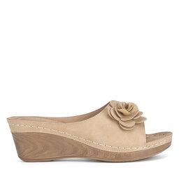 Clara Barson Pantoletten Clara Barson WYL05010-29 Beige