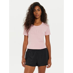 4F 4F Camiseta 4FWMM00TTSHF1846 Rosa Slim Fit