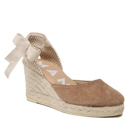 Manebi Espadrile Manebi Low Wedge Espadrilles W 1.9 WL Vintage Taupe