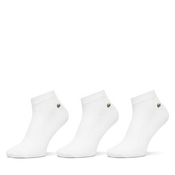 Lacoste Set od 3 para unisex visokih čarapa Lacoste RA2917 Bijela