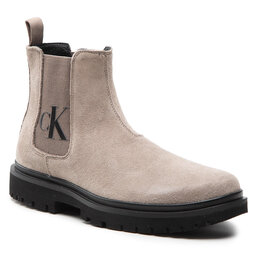 Calvin Klein Jeans Μποτάκια με λάστιχο Calvin Klein Jeans Lug Mid Chelsea Boot YM0YM00271 Perfect Taupe A03