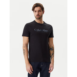 Calvin Klein Calvin Klein T-Shirt Satin Bonded Logo K10K114162 Μαύρο Regular Fit