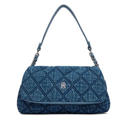 Tommy Hilfiger Handtasche Tommy Hilfiger Th Feminine Shoulder Bag Denim AW0AW18865 Blau