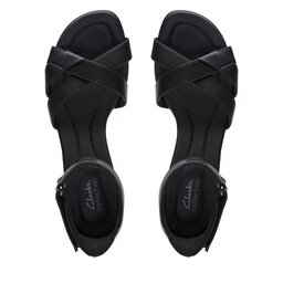 

Босоніжки Clarks Desirae Lily 26171172 Black Leather, Чорний