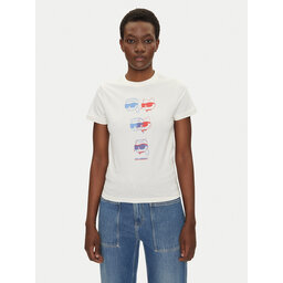 KARL LAGERFELD KARL LAGERFELD T-Shirt A2W17112 Écru Regular Fit