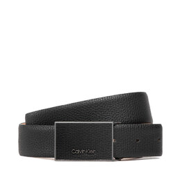 Calvin Klein Ζώνη Ανδρική Calvin Klein Leather Inlay Plaque Pal 35Mm K50K509766 Μαύρο