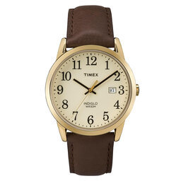 Timex Ročna ura Timex Easy Reader TW2P75800 Brown/Beige