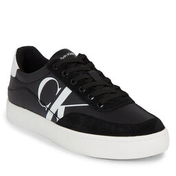Calvin Klein Jeans Sneakers Calvin Klein Jeans Classic Cupsole Laceup Mix Lth YM0YM00713 Black/Bright White BEH