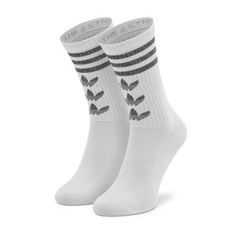 

Набір з 2 пар високих шкарпеток unisex adidas Trefoil Crew HC9526 White/Grey, Кольоровий