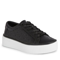 Calvin Klein Zapatillas Calvin Klein Flatform Cupsole Lace Up-Epi Mn HW0HW01670 Black Mono 0GK