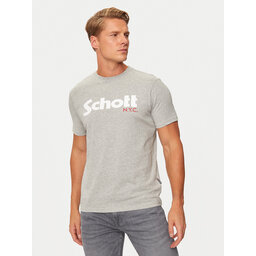 SCHOTT N.Y.C. SCHOTT N.Y.C. Marškinėliai TSLOGO Pilka Regular Fit