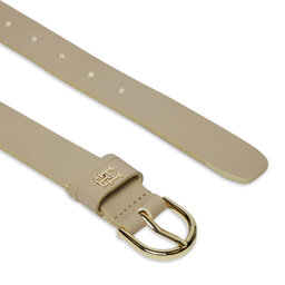 

Жіночий ремінь Tommy Hilfiger Th Central Cc And Coin White Clay AES, Білий