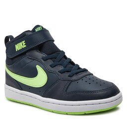 

Взуття Nike Court Borough Mid 2 (PSV) CD7783 403 Dark Obsidian/Lime Blast/White, Cиній
