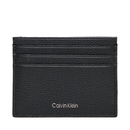 Calvin Klein Θήκη πιστωτικών καρτών Calvin Klein Foil Emboss Ew Card Case LV04D1060G Μαύρο