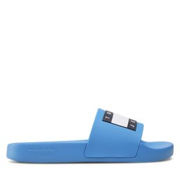 Tommy Jeans Pantoletten Tommy Jeans Flag Pool Sld Ess EN0EN02115 Blau