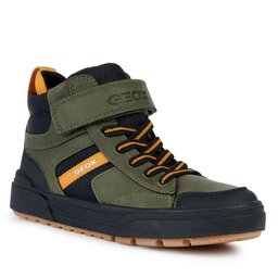 Geox Sneakers Geox J Weemble Boy J26HAA 0MEFU C0099 M Military/Yellow