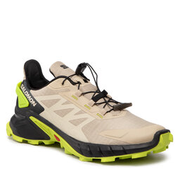 Salomon Обувки Salomon Supercross 4 417372 26 V0 Safari/Black/Acid Lime