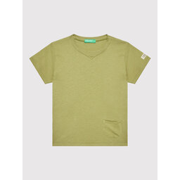 United Colors Of Benetton United Colors Of Benetton T-Shirt 3I1XG100M Grün Regular Fit