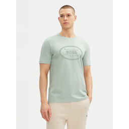 BOSS BOSS Camiseta 50537825 Verde Regular Fit