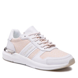 Calvin Klein Sneakersy Calvin Klein Flexi Runner Lace Up HW0HW00808 Sand Mono Mix 0LA