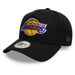 New Era Шапка с козирка New Era Los Angeles Lakers NBA Patch A-Frame 60595228 Черен