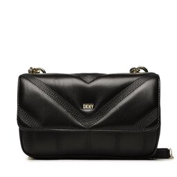 DKNY Kabelka DKNY Becca Md Flap Should R313BW79 Blk/Gold BGD