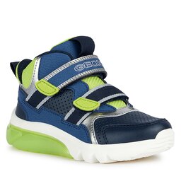 Geox Sneakers Geox J Ciberdron Boy J36LBA 0BUCE C0749 DD Navy/Lime