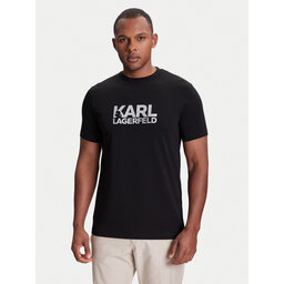 KARL LAGERFELD KARL LAGERFELD Póló 755087 553235 Fekete Regular Fit
