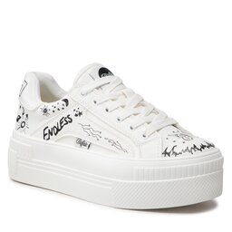 Buffalo Sneakersy Buffalo Paired Laceup Lo BN1630790 White Graffiti