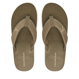 Calvin Klein Jeans Σαγιονάρες Calvin Klein Jeans Thong+ Cv YM0YM01235 Χακί