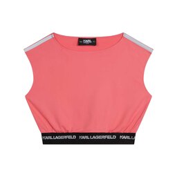 Karl Lagerfeld Kids Karl Lagerfeld Kids Felső Z15410 D Piros Regular Fit