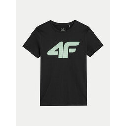 4F 4F Majica 4FJWSS24TTSHM1115 Črna Regular Fit