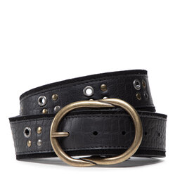 Pieces Curea de Damă Pieces Pcnina Leather Jeans Belt Fc 17127691 Black/Croco Embo