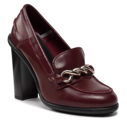 Tommy Hilfiger Scarpe basse Tommy Hilfiger Twist High Heel Loafer FW0FW06692 Deep Rouge VLP