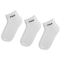 Fila Комплект 3 чифта къси чорапи мъжки Fila Calza Quarter F1742 White 300