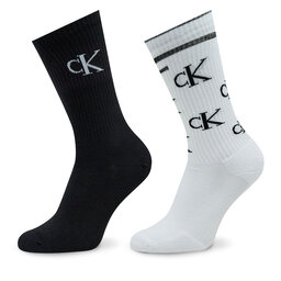 Calvin Klein Jeans 2 pár hosszú szárú férfi zokni Calvin Klein Jeans 701224127 White Combo 001