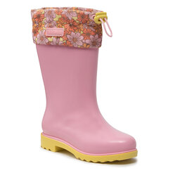 Melissa Gumáky Melissa Mini Melissa Rain Boot III Inf 33616 Pink/Yellow AB198