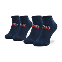 Levi's® Set od 2 para unisex niskih čarapa Levi's® 701219507 Tamnoplava