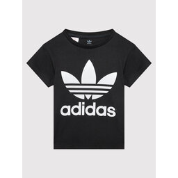 adidas adidas Футболка adicolor Trefoil H25245 Чорний Regular Fit